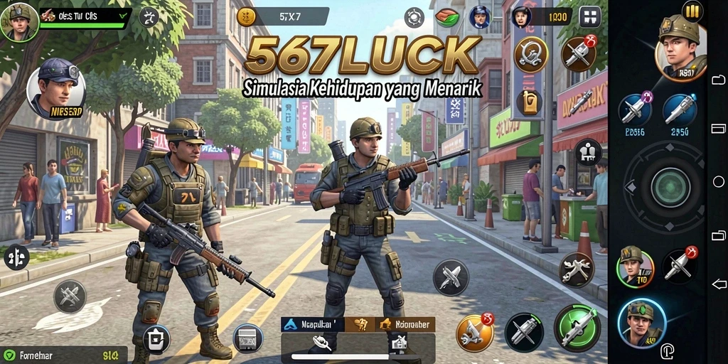 Tampilan gameplay 567LUCK yang memukau dan mendalam.