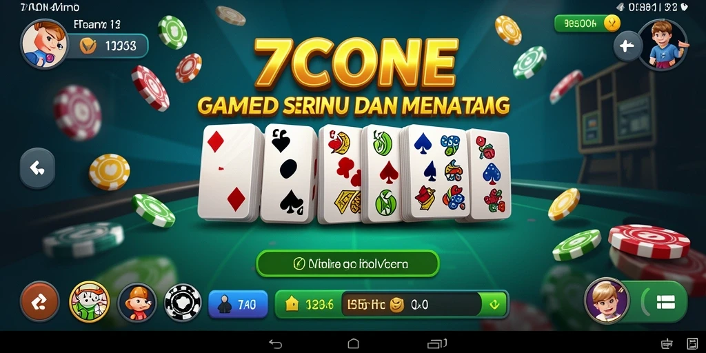Tampilan gameplay 7CONE yang menarik dan interaktif.