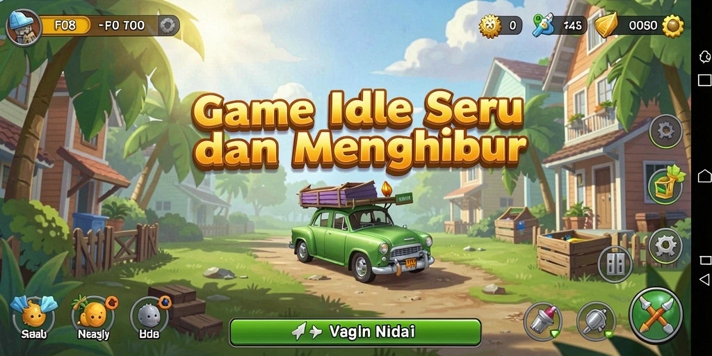 Screenshot gameplay F08 yang menunjukkan karakter beraksi dalam mode Idle.