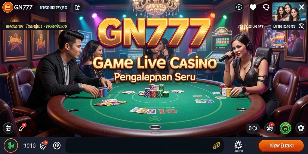 Tangkapan layar gameplay Live Casino di GN777 yang menarik dan interaktif.