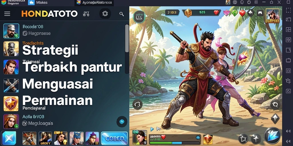 Gameplay menarik HONDATOTO dengan berbagai taktik dan strategi.