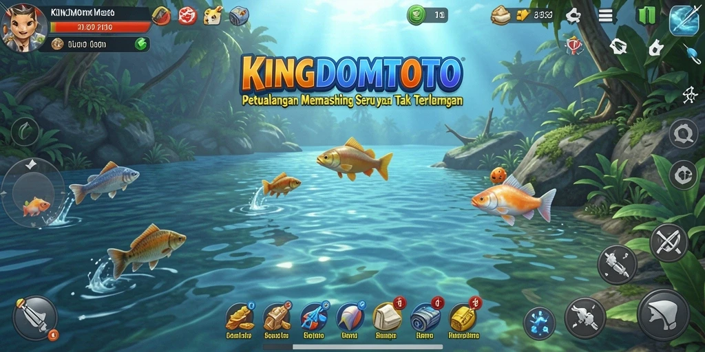 Tangkap ikan terbesar di KINGDOMTOTO dengan gameplay yang menakjubkan.