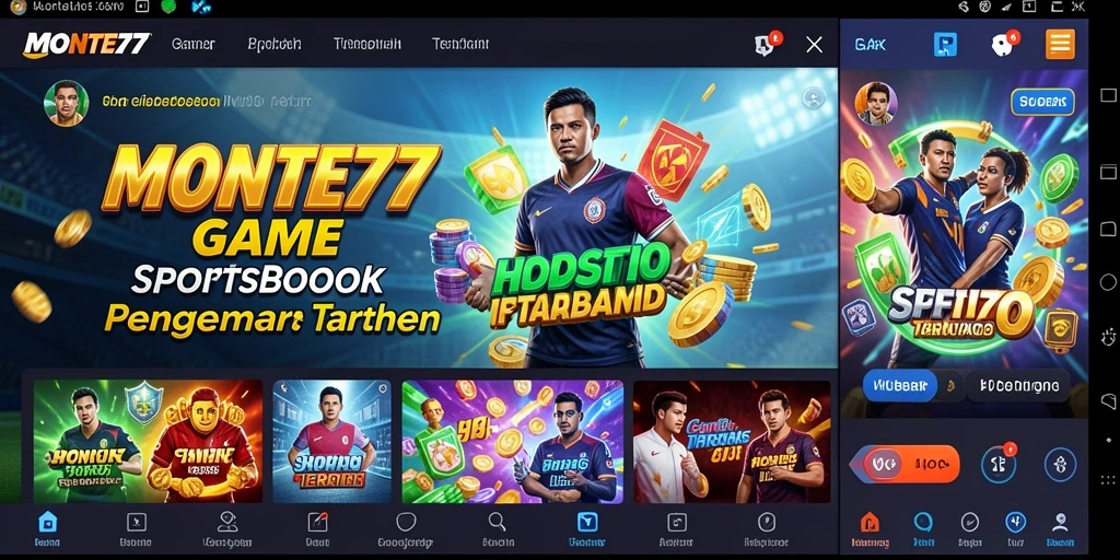 Screenshot utama <strong>MONTE77</strong> menampilkan antarmuka taruhan yang menarik dan interaktif.