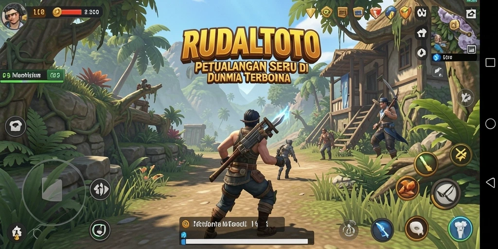 Tampilan gameplay seru dari RUDALTOTO di dunia terbuka.