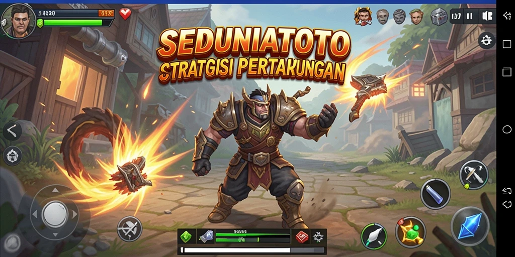 Menampilkan gameplay strategis dan pertarungan seru di SEDUNIATOTO.