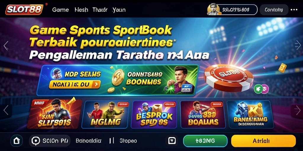 Tampilan menarik dan fitur interaktif dari SLOT88 dalam taruhan olahraga.