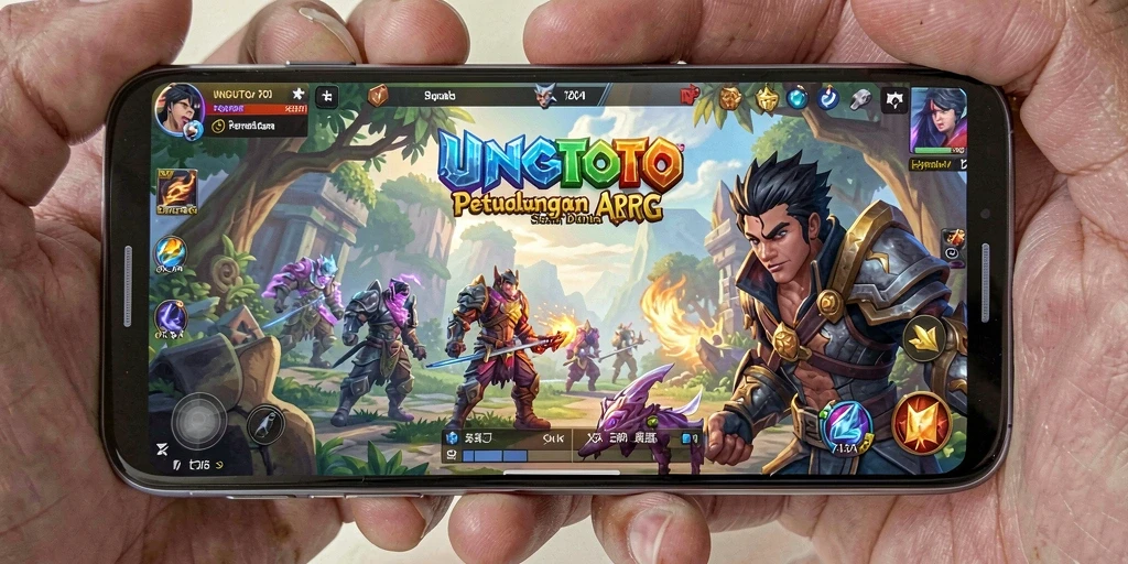 Tangkapan layar gameplay UNGUTOTO yang penuh aksi ARPG.